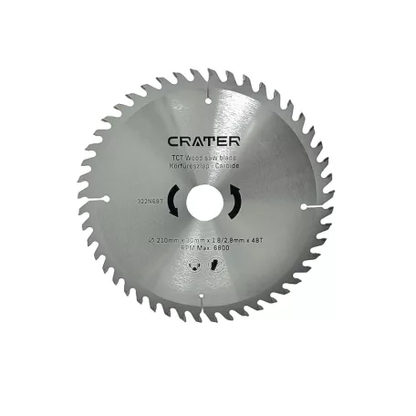 CRATER Körfűrészlap 210*30 / 48Fog Carbide