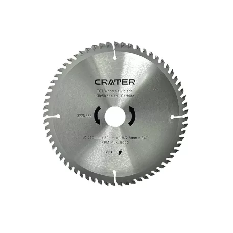 CRATER Körfűrészlap 210*30 / 64Fog Carbide