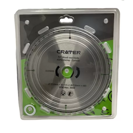 CRATER Körfűrészlap 216*30 / 48Fog Carbide