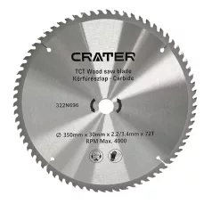 CRATER Körfűrészlap 350*30 / 72Fog Carbide
