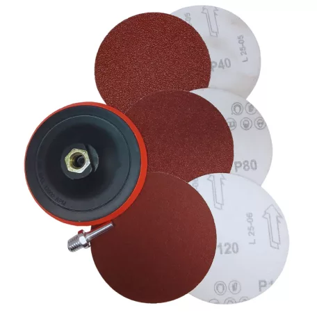 CRATER Gumitányér Tépőzáras 125 mm*M14 +Szár 