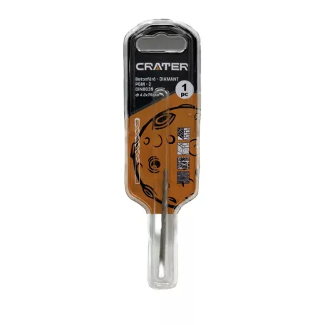 CRATER Betonfúró 4*75mm Diamant Pgm Din8039 Bliszteres