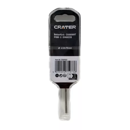 CRATER Betonfúró 4*75mm Diamant Pgm Din8039 Bliszteres