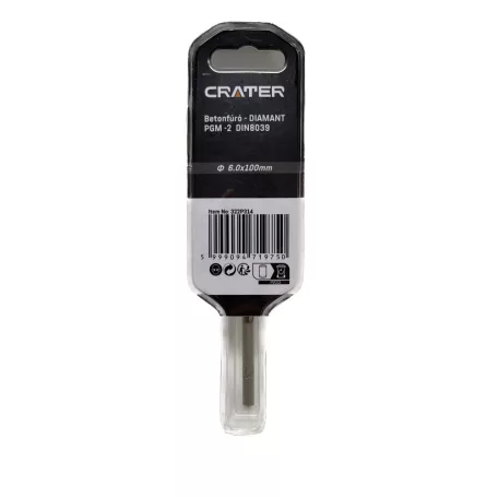 CRATER Betonfúró 6*100mm Diamant Pgm Din8039 Bliszteres