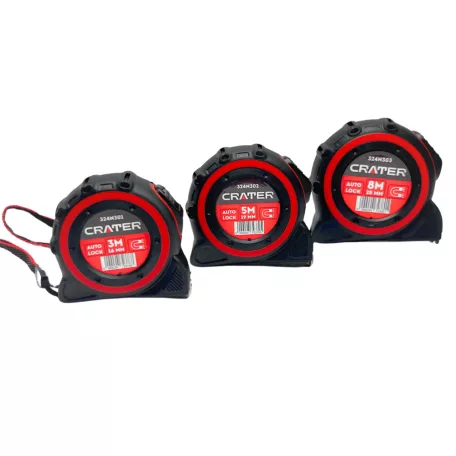 CRATER Mérőszalag 5M/19 mm Autostop+Mágnes+Rögz.