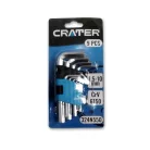 CRATER Imbuszkulcs Klt. 1,5-10 mm 9R.