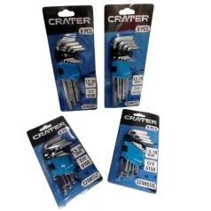 CRATER Imbuszkulcs Klt. 1,5-10 mm 9R. Hosszú