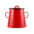 Zsírosbödön 5L. Piros Zománc 10427