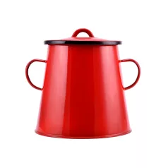 Zsírosbödön 5L. Piros Zománc 10427