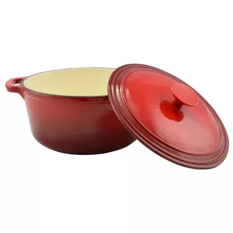 Lábas 28 cm Piros 5,5L Zom. Öntöttvas 10567