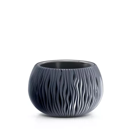Virágcserép 290 Sandy Bowl 2:1 Antracit Dsk290-S433 -290X195X290 mm