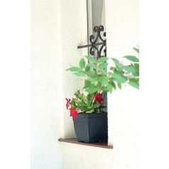   VIRÁGCSERÉP ALÁTÉTTEL NÉGYSZÖG. ANTRACIT DKWT37,PKWT34-S433 - 370X300X370MM