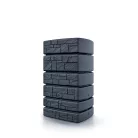 Prosperplast Esővíz Gyűjtő Tartály 500L Tower Stone Idtst500-S433 - Antracit
