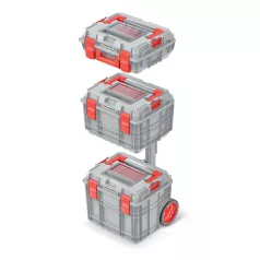   Szerszámosláda Mobil 3 Rész.Abs.Zár Kxcas454085-4C C-Block 450X380X845 mm