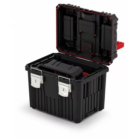 Kistenberg Szerszámosláda Mobil 2 Rész. Fém Zár Khvwm-S411 Heavy 450X360X640 mm