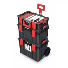   Kistenberg Szerszámosláda Mobil 3Rész.Abs Zár Kmss553585B Modular 530X355X825 mm