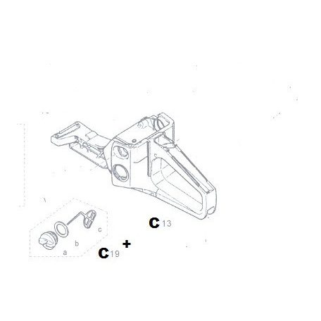 BENZINTANK + SAPKA LÁNCFŰRÉSZ ALK. C13+C19