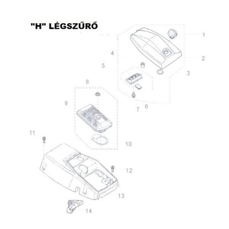 HENGERFEDÉL BURKOLAT LÁNCFŰRÉSZ ALK. H13