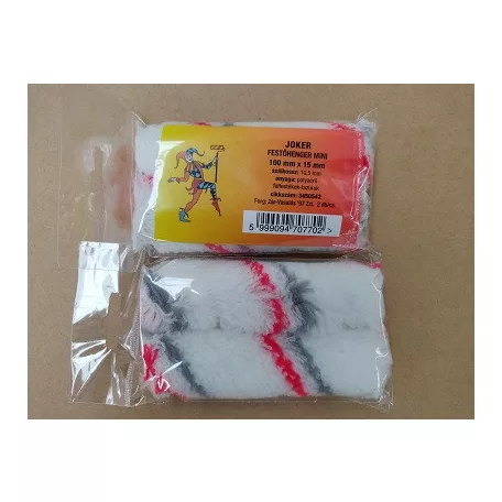 Festőhenger 10 cm*15 Polyacry Fehszür 2 db Piros 29406/2