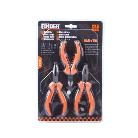 FINDER Műszerész Fogó Klt.115mm 3R. 190147
