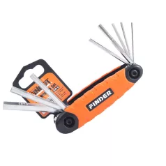 FINDER Imbuszkulcs Klt. R. 1,5-8mm 193299 Összecsukható