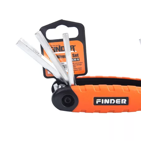 FINDER Imbuszkulcs Klt. R. 1,5-8mm 193299 Összecsukható