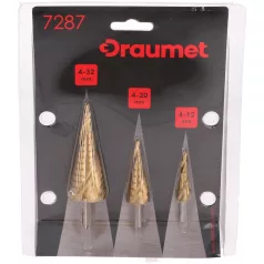   TITÁN Lépcsős Fúró Klt. 3 Rész. 4-32 mm B 7287 Draumet D216-01