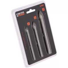 FASTER TOOLS Üvegfúró Készlet 6-8-10 mm 3Részes 6988