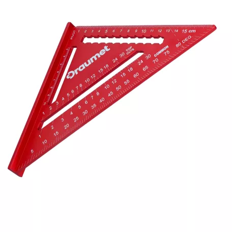 DRAUMET Derékszög 180 mm Alu. Szögvonalzó D327-01
