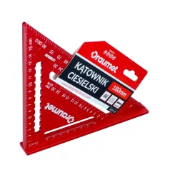 DRAUMET Derékszög 180 mm Alu. Szögvonalzó D327-01