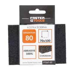 FASTER TOOLS Csiszolószivacs 70X100 mm P80 2592 Ft247-03