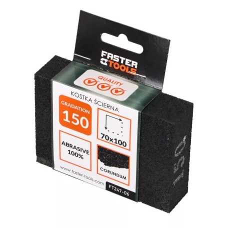 FASTER TOOLS Csiszolószivacs 70X100 mm P150 3601