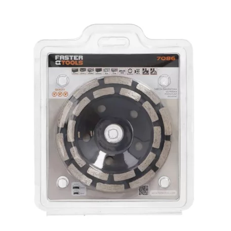 FASTER TOOLS Gyémánt Csiszolókor. 125X22,2 D.Szegmens 7086 Ft203-11