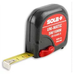 SOLA Mérőszalag Acél 5M Um5 Szürke 16 mm