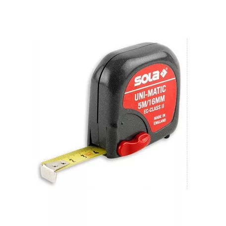 SOLA Mérőszalag Acél 5M Um5 Szürke 16 mm