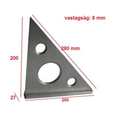 SZÖGELLENÖRZŐ TALPAS 200/200MM 90/45 FOK SZALKAI