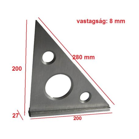 SZÖGELLENÖRZŐ TALPAS 200/200MM 90/45 FOK SZALKAI