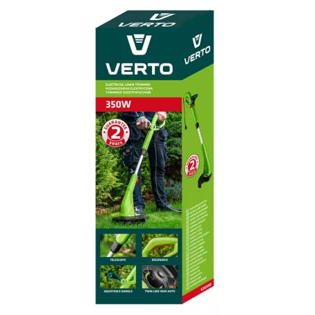 VERTO Fűszegélynyíró 350W Vágósz: 250 mm