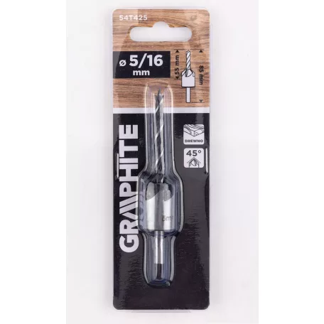 GRAPHITE Süllyesztő És Előfúró Fához 5/16 mm 