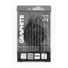 GRAPHITE Fémcsigafúró Készlet 13R. 2,0-8,0 mm Hss 