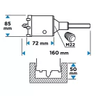 GRAPHITE Körkivágó Koronafúró 85 mm Vidiás Sds+ 