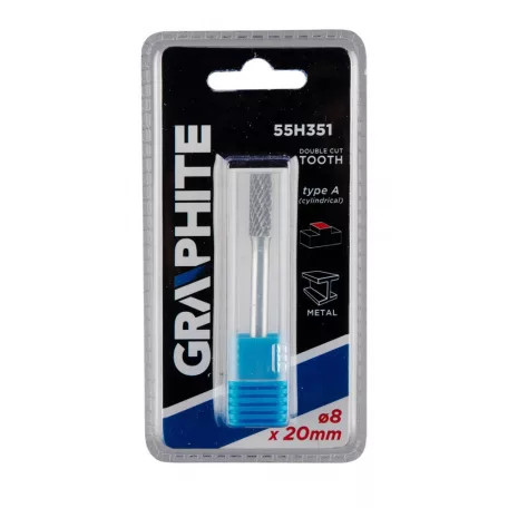 GRAPHITE Turbómaró Keményfém Hengeres 8*20*6 A-Ti