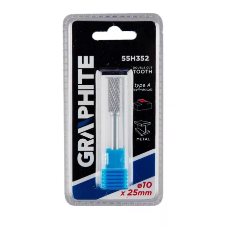 GRAPHITE Turbómaró Keményfém Hengeres 10*25*6 A-T