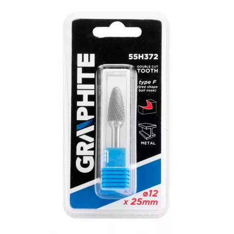 GRAPHITE Turbómaró Keményfém Csúcsíves 12*25*6 F-