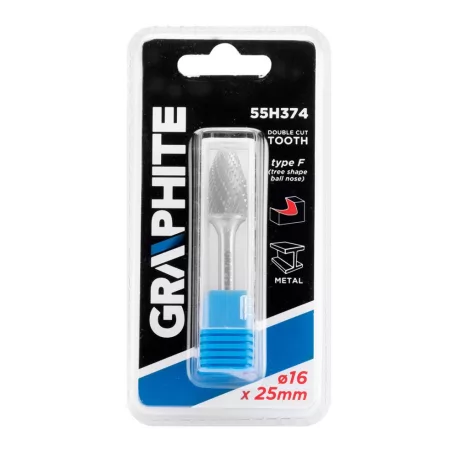 GRAPHITE Turbómaró Keményfém Csúcsíves 16*25*6 F-