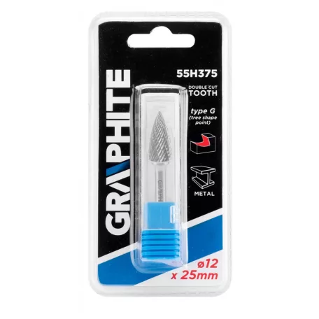 GRAPHITE Turbómaró Keményfém Csúcsíves 12*25*6 G-