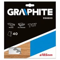 GRAPHITE Kőrfűrészlap 185*30 mm 40Fog. 
