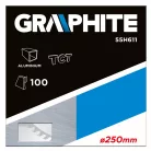 GRAPHITE Kőrfűrészlap 250*30 mm 100Fog. Alu