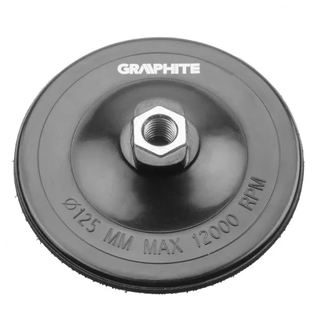 GRAPHITE Gumitányér 125mm*M14 Sarokcsiszolóh.