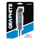 GRAPHITE Derékszögben Csavarozó Adapter 1/4"